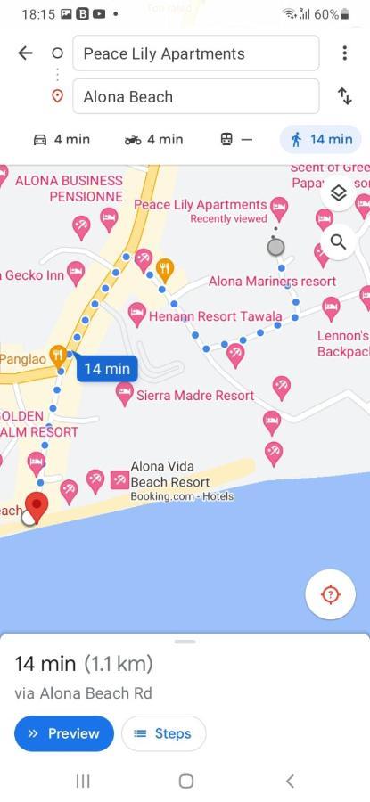Peace Lily Studio Apartments Đảo Panglao Ngoại thất bức ảnh
